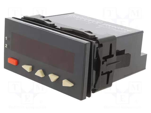 Counter: electronical; LED; pulses/speed/time; 999999; SPDT; IP65 TRUMETER TRU-8981-1