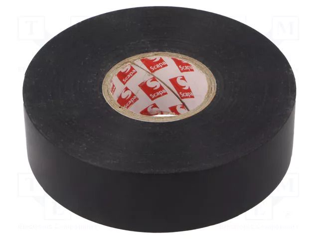 Tape: electrical insulating; W: 25mm; L: 33m; Thk: 0.18mm; black SCAPA SCAPA-2705-25/33BK