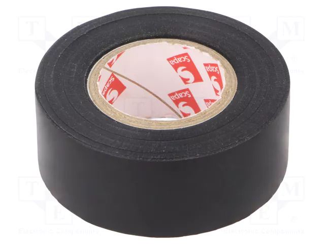 Tape: electrical insulating; W: 25mm; L: 20m; Thk: 0.13mm; black SCAPA SCAPA-2702-25/20BK