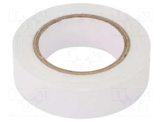 Tape: electrical insulating; W: 15mm; L: 10m; Thk: 0.13mm; white SCAPA SCAPA-2701W-15/10W