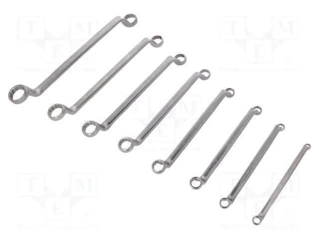 Wrench-set; box; tool steel; 8pcs. BAHCO SA.2M/8T