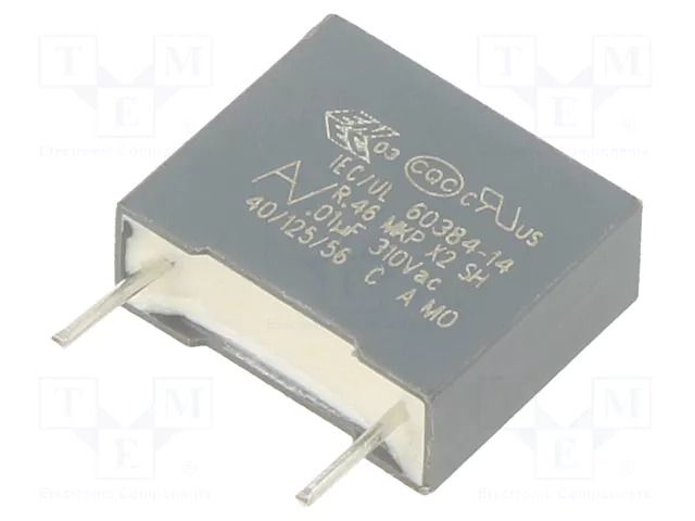 Capacitor: polypropylene; X2; R46 310V; 0.01uF; 630VDC; 310VAC KEMET R463F210000H1K