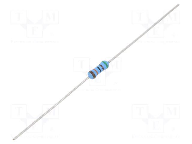Resistor: thin film; THT; 510kΩ; 600mW; ±1%; Ø0.6x28mm; Ø2.5x6.5mm VISHAY MRS25000C5103FCT00