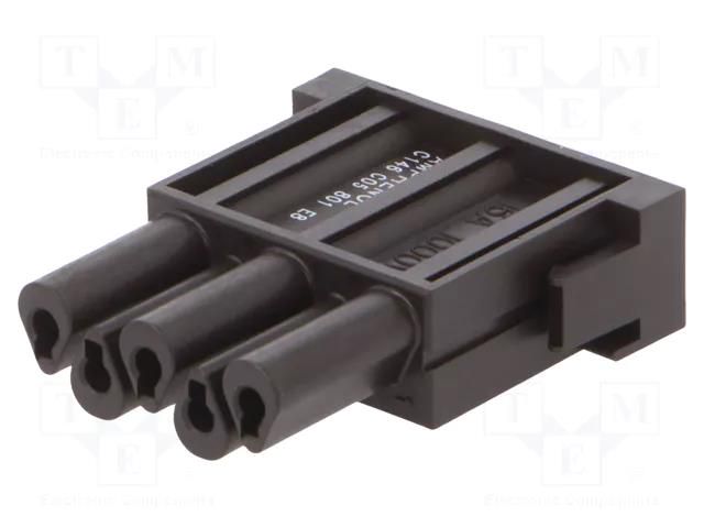 Connector: HDC; module; female; 1kV; PIN: 5; w/o contacts; 2.5mm AMPHENOL C146-C05801E8