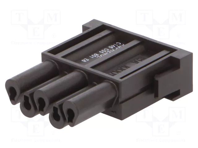 Connector: HDC; module; female; 1kV; PIN: 5; w/o contacts; 2.5mm AMPHENOL C146-C05801E8