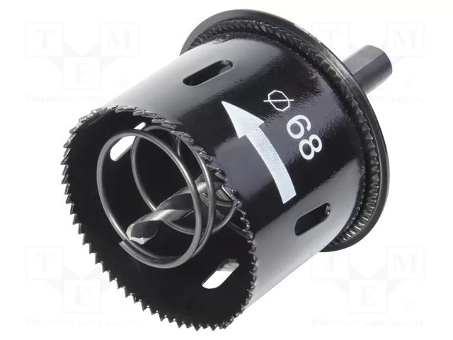Hole saw; Ø: 68mm; wood,plastic,drywall,steel; Holder: hexagonal WOLFCRAFT WF2158000