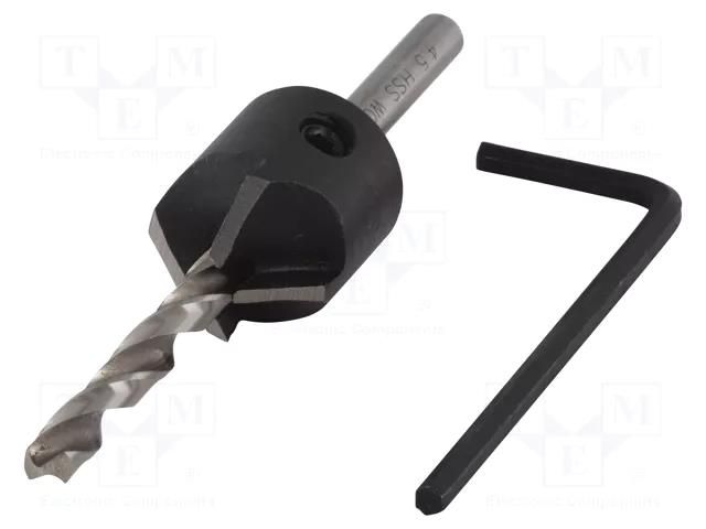 Screw starter; Ø: 4.5mm; Ø: 4.5÷16mm; wood,plastic,chipboard WOLFCRAFT WF2499000