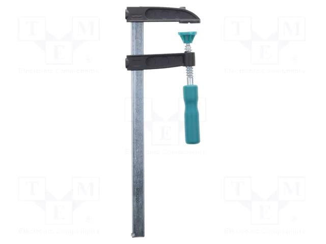 Universal clamp; cast zinc; Grip capac: max.200mm; D: 50mm; SZ WOLFCRAFT WF3605000
