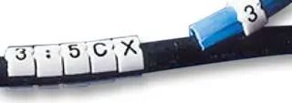 CABLE MARKER, E, SIZE6, -, PK30 STD06W-MINUS