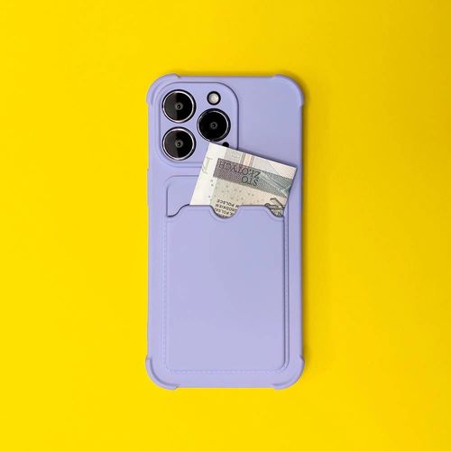 Card Armor Case Pouch Cover for iPhone 11 Pro Max Card Wallet Silicone Air Bag Armor Pink, Hurtel 5907769335464 5907769335464