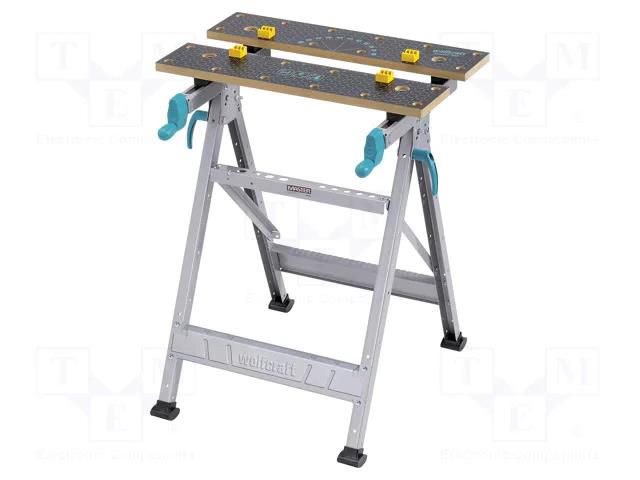 Clamping table; Master 200; H: 800mm; Work.surface dim: 645x300mm WOLFCRAFT WF6177000
