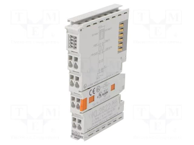 Industrial module: digital output; -25÷60°C; IP20; 30VDC; OUT: 2 Beckhoff Automation KL2622