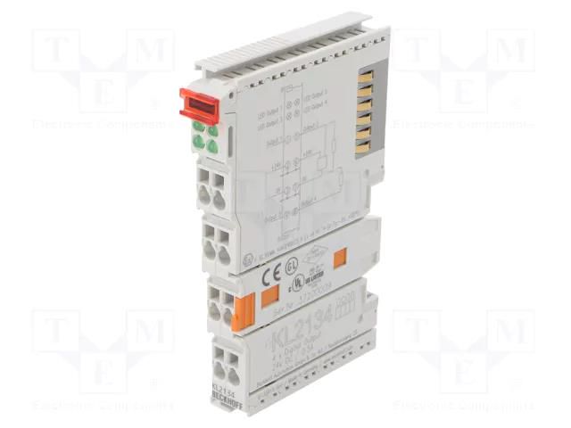 Industrial module: digital output; IP20; 24VDC; OUT: 4 Beckhoff Automation KL2134