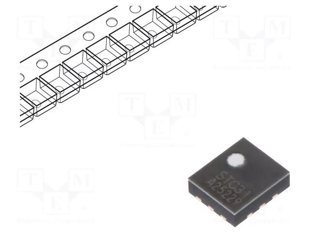 Sensor: gas; CO2; carbon dioxide (CO2); Uoper: 2.7÷5.5V; -20÷85°C SENSIRION STC31