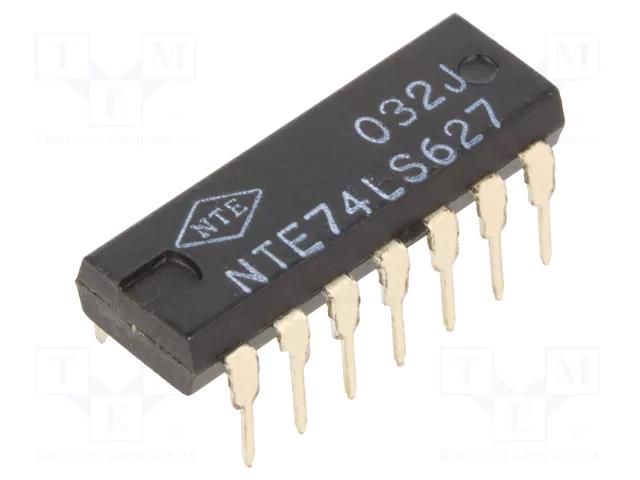 IC: digital; voltage controlled oscillator; TTL; THT; DIP14; Ch: 2 NTE Electronics NTE74LS627