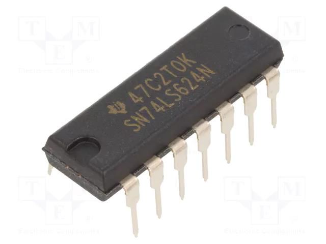 IC: digital; voltage controlled oscillator; TTL; THT; DIP14 NTE Electronics NTE74LS624