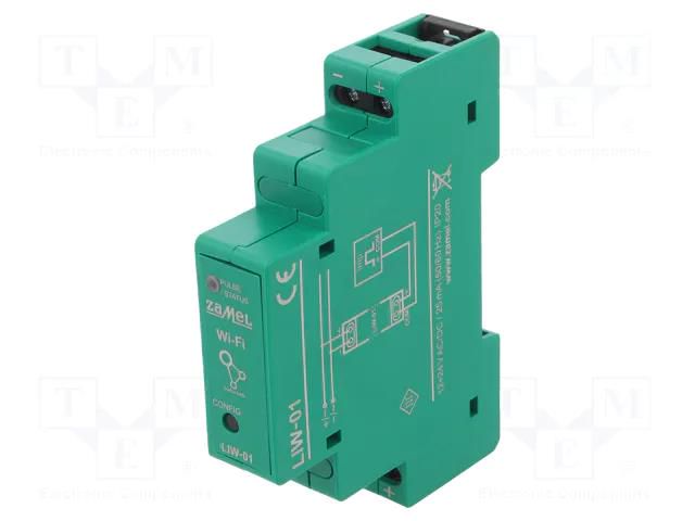 Pulse counter; for DIN rail mounting; 12÷24VAC; 12÷24VDC; IP20 ZAMEL LIW-01