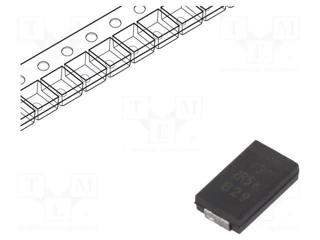 Capacitor: polymer; low ESR; 330uF; 2.5VDC; V; 2917; SMD; ESR: 9mΩ KEMET A700V337M2R5ATE009