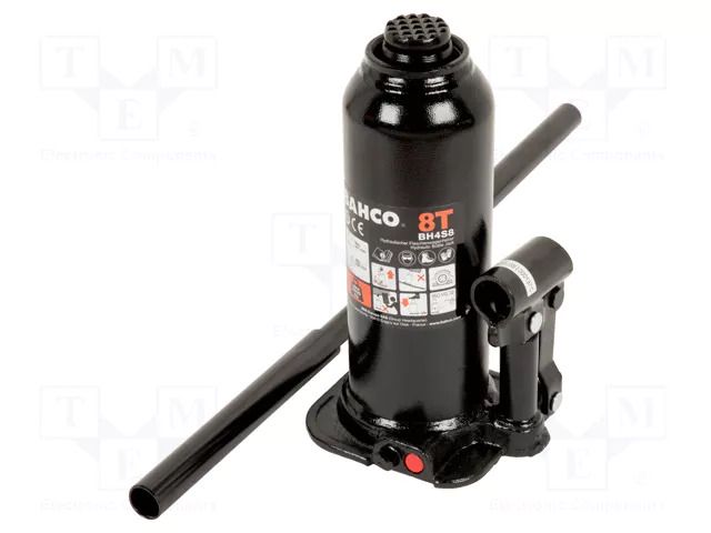 Bottle jack; 8000kg; Hmin: 222mm; Hmax: 447mm BAHCO SA.BH4S8