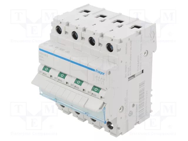 Switch-disconnector; Poles: 4; for DIN rail mounting; 63A; 400VAC HAGER SBN463