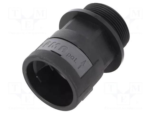 Straight terminal connector; Thread: metric,outside; PMAFIX VND PMA I-BVND-M323GT