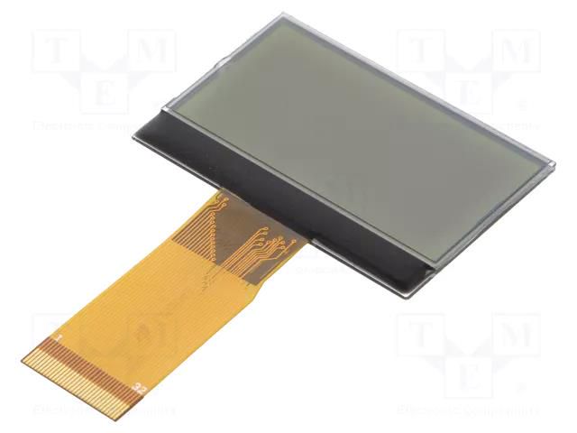 Display: LCD; graphical; 128x64; FSTN Positive; 48x32x1.95mm; 1.9" DISPLAY ELEKTRONIK DEM128064U-FGH
