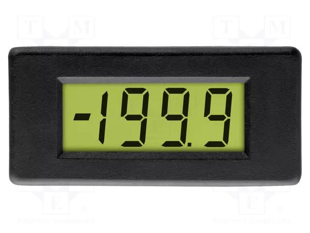 Voltmeter; digital,mounting; VDC: 0÷200mV; on panel; LCD; 350uA LASCAR DPM1AS-BL