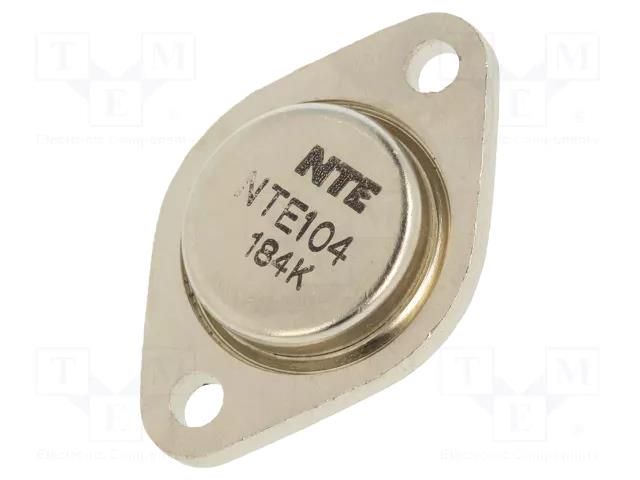 Transistor: PNP; bipolar; germanium; 35V; 10A; 90W; TO3 NTE Electronics NTE104
