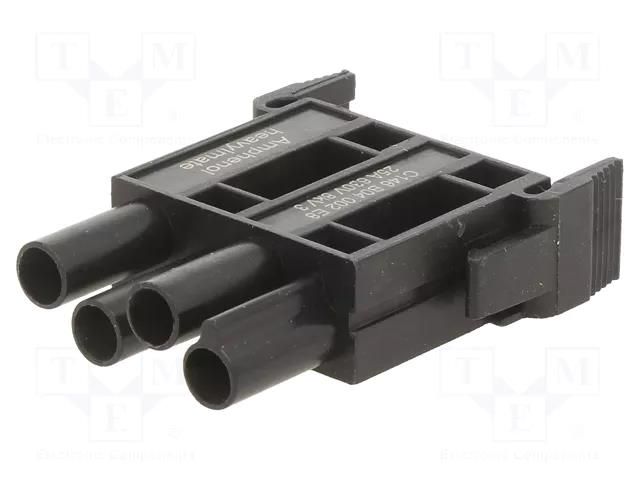 Connector: HDC; module; female; 630V; PIN: 4; w/o contacts AMPHENOL C146-B04002E8