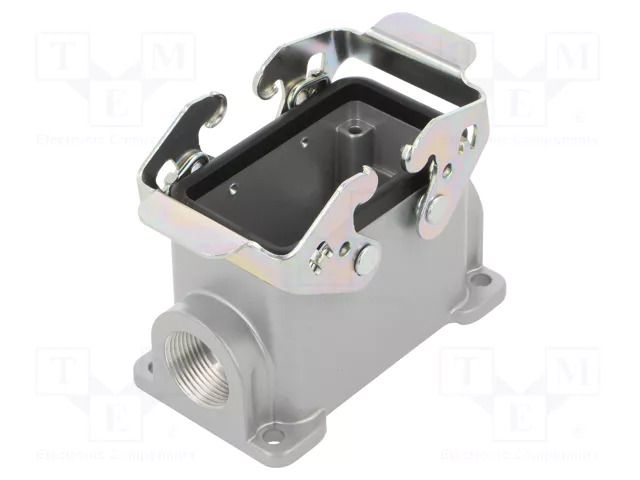 Enclosure for connectors: HDC; size E10; with double latch; PG16 AMPHENOL C146-10F0106001