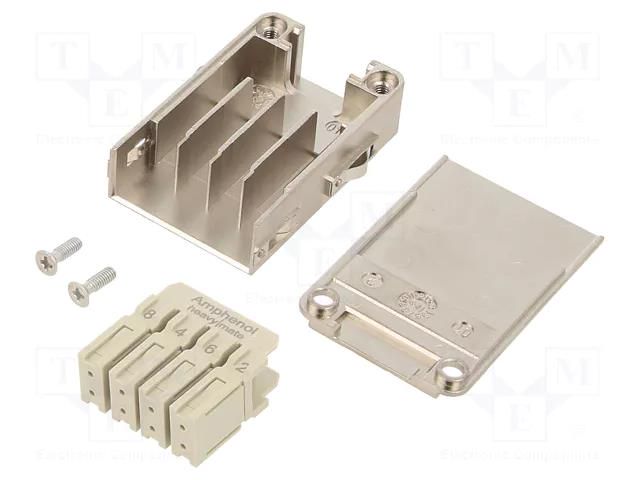 Connector: HDC; contact insert; male; PIN: 8; GigaBit AMPHENOL C146-10A00890215
