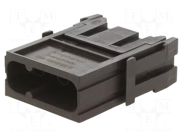 Connector: HDC; module; male; 400V; PIN: 3; w/o contacts; 1.5÷6mm2 AMPHENOL C146-10A00360015