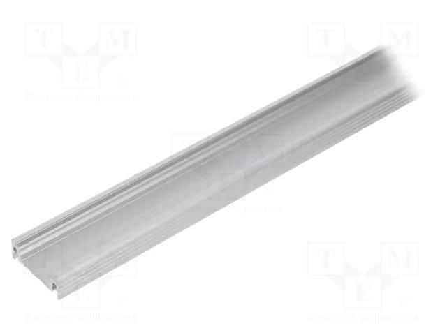 Profiles for LED modules; natural; L: 2m; SURFACE14; aluminium TOPMET TOP-SURFACE14/A-2M