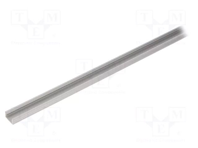 Profiles for LED modules; natural; L: 2m; SLIM8; aluminium TOPMET TOP-SLIM8/A-2M
