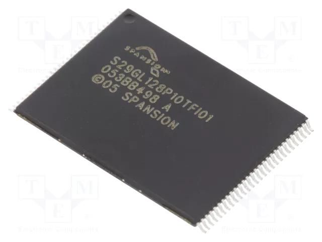 IC: FLASH memory; 128MbFLASH; CFI,parallel; TSOP56; parallel INFINEON (CYPRESS) S29GL128P10TFI010