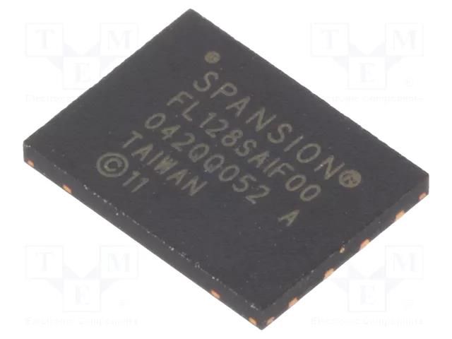 IC: FLASH memory; 128MbFLASH; SPI; 133MHz; 2.7÷3.6V; WSON8; serial INFINEON (CYPRESS) S25FL128SAGNFI001