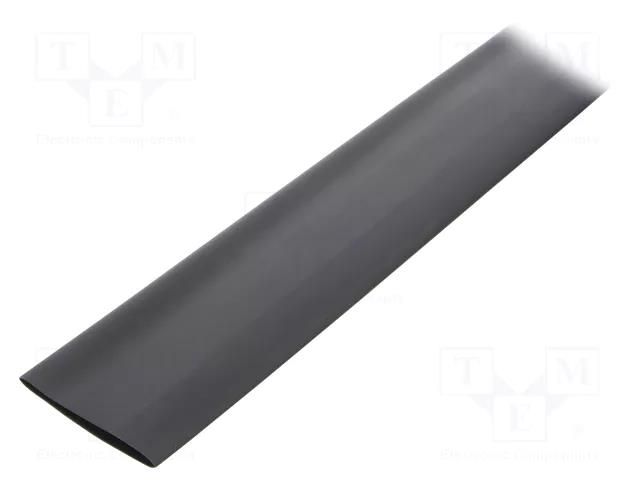 Heat shrink sleeve; glueless; 2: 1; 38.1mm; L: 1m; black TASKER GTM3819BK