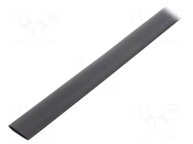 Heat shrink sleeve; glueless; 2: 1; 16mm; L: 1m; black; polyolefine TASKER GTM1680BK