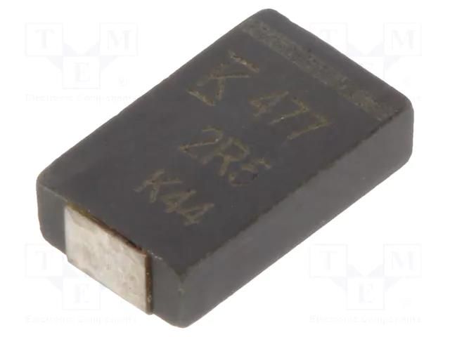 Capacitor: polymer; low ESR; 470uF; 2.5VDC; V; 2917; SMD; ESR: 3mΩ KEMET A720V477M2R5APE003