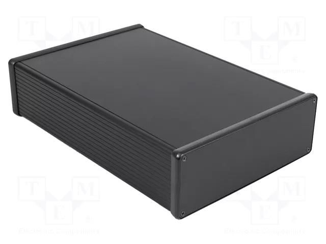 Enclosure: with panel; 1455; X: 191mm; Y: 280mm; Z: 66mm; aluminium HAMMOND HM-1455U2801BK