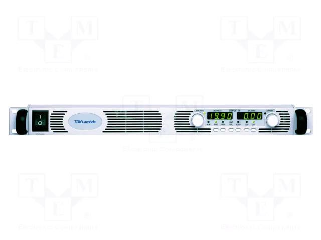 Power supply: programmable laboratory; Ch: 1; 0÷80VDC; 0÷19A; GEN TDK-LAMBDA GEN-80-19