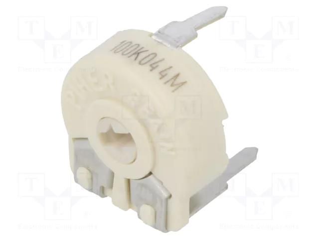 Potentiometer: mounting; single turn,horizontal; 100kΩ; 330mW PIHER PTC10LV10-104A20