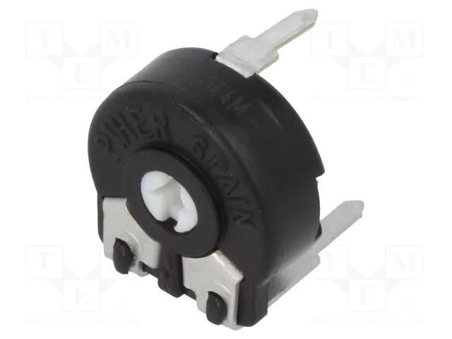 Potentiometer: mounting; single turn,horizontal; 100Ω; 150mW PIHER PT10LV10-101A-PM