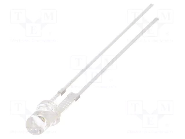 LED; bluish green; 3mm; 20000÷25000mcd; 30°; Front: convex OPTOSUPPLY OSG38A3131P