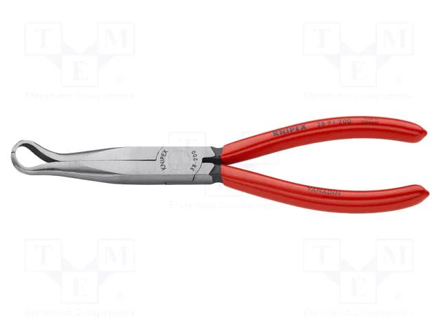 Pliers; curved,half-rounded nose; 200mm KNIPEX KNP.3891200