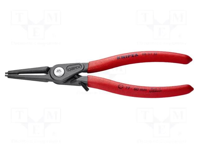 Pliers; for circlip; internal; 19÷60mm; Pliers len: 180mm KNIPEX KNP.4831J2