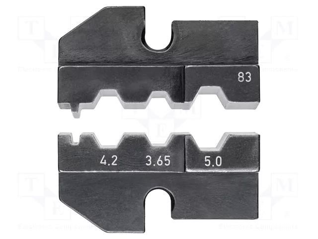 Crimping jaws; fiber optics connectors ST, SC, STSC/K , FSMA KNIPEX KNP.974983
