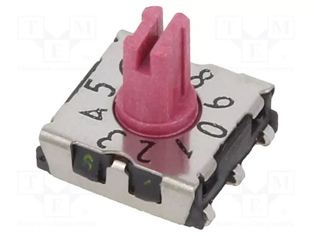 Encoding switch; DEC/BCD; Pos: 10; SMD; Rcont max: 80mΩ; 7x7x2.5mm PTR HARTMANN P25SMJ801H