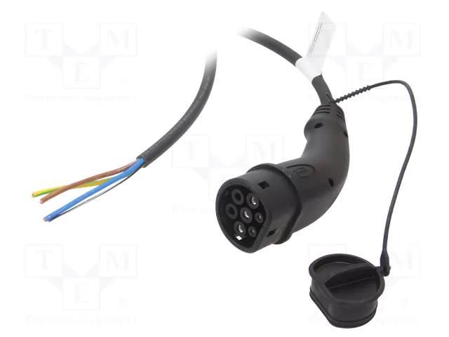 Cable: eMobility; 1x0.5mm2,3x6mm2; 250V; 11kW; IP44; single-phase HARTING 8811504004440A1