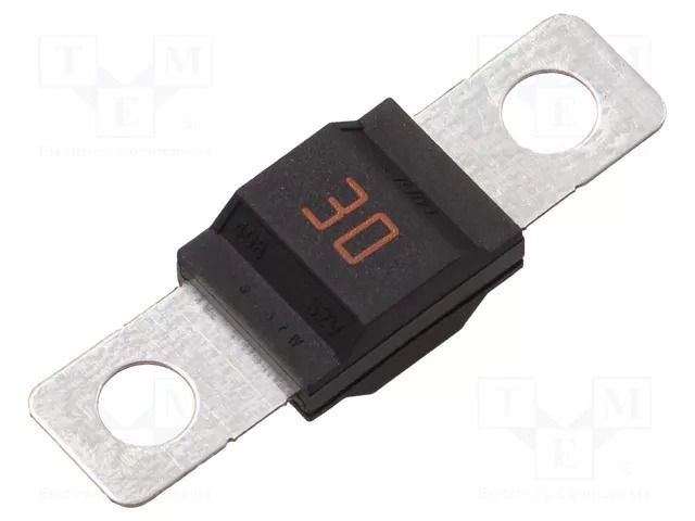 Fuse: fuse; 30A; 32VDC; automotive; 41mm; M5 screw; MIDI; copper LITTELFUSE 0498030.H